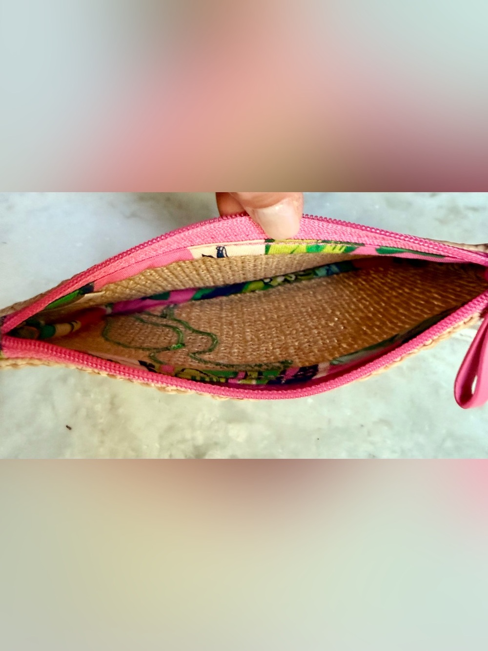 Vera Bradley NWT Seashore Zip Pouch Wallet - Tropical Paradise Pattern - Picture 5 of 5
